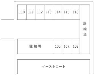 SK駐車場②の駐車配置図