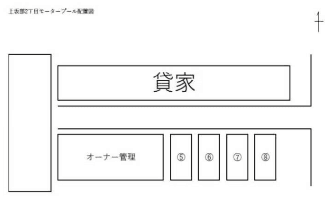 上坂部二丁目モータープールの駐車配置図