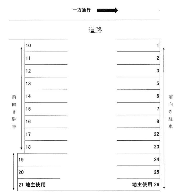 000215の駐車配置図