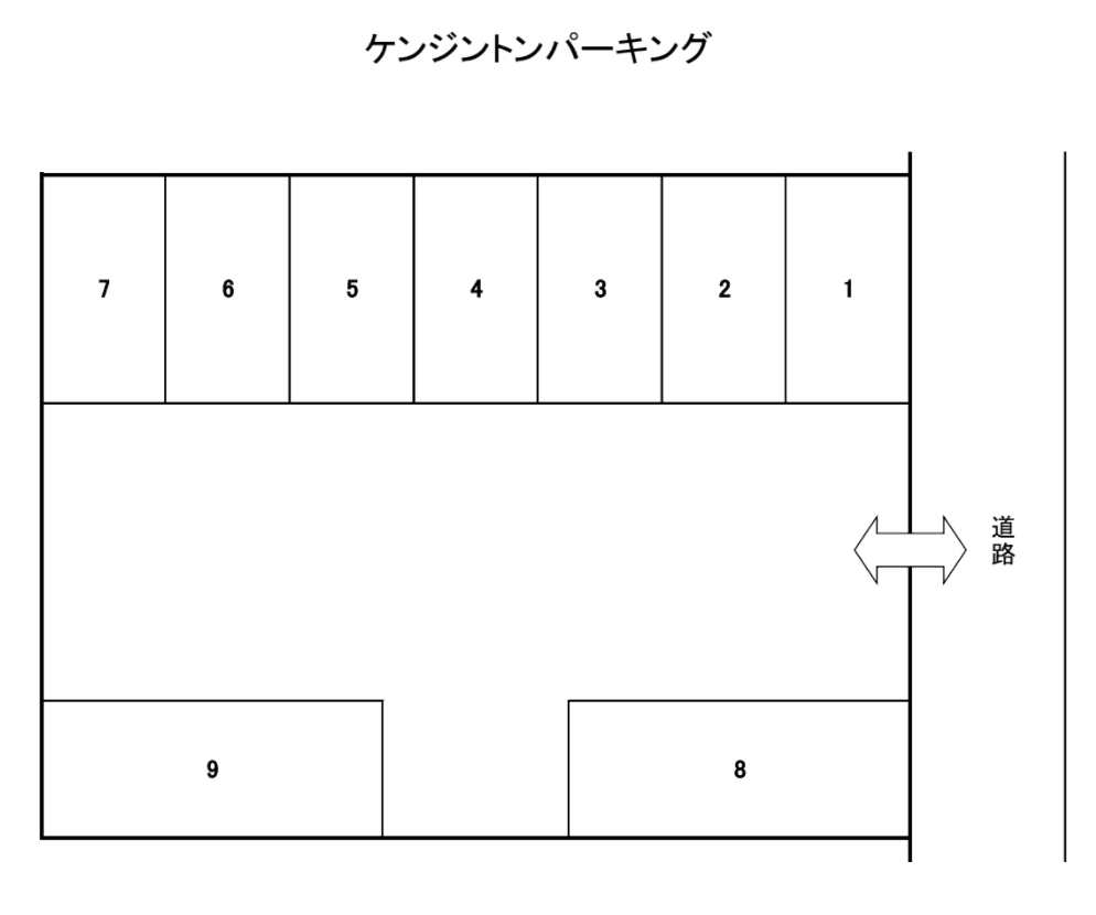 ケンジントンパーキングの駐車配置図