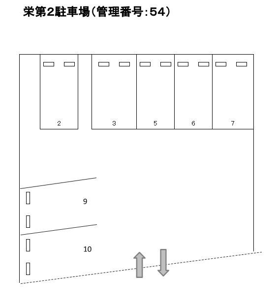 J-054の駐車配置図