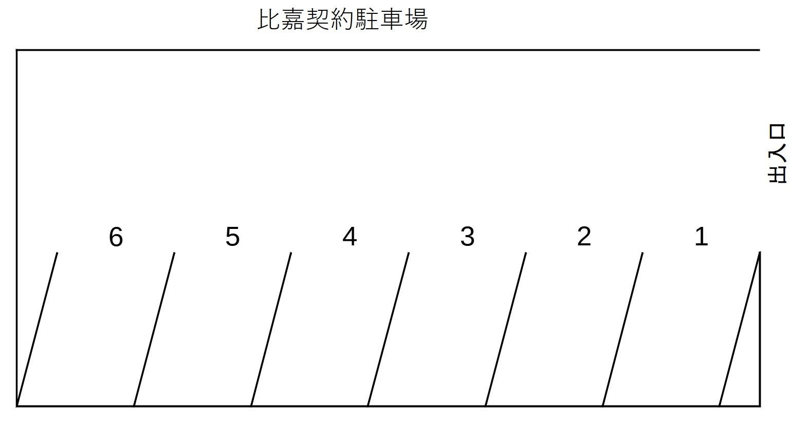 比嘉契約駐車場の駐車配置図