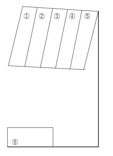 APパーク上川口の駐車配置図