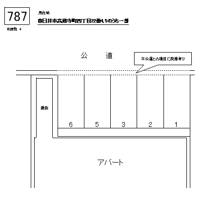 J-787の駐車配置図