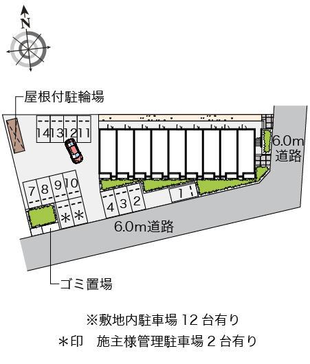 ミランダアビタシオン Ⅲ(56327)の駐車配置図