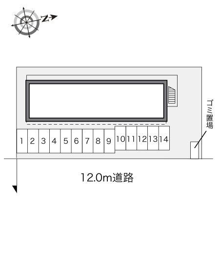 総社南ソレイユ(23294)の駐車配置図
