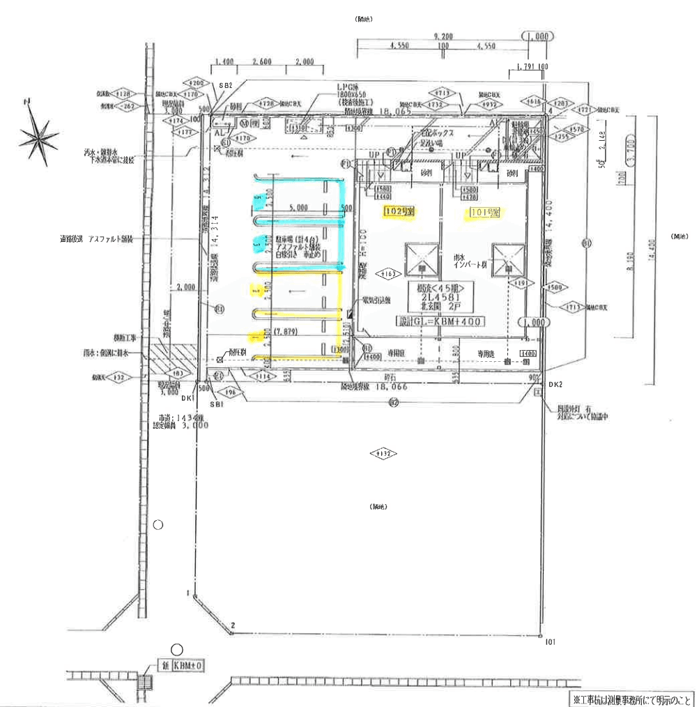 cha^teau ensoleille’の駐車配置図