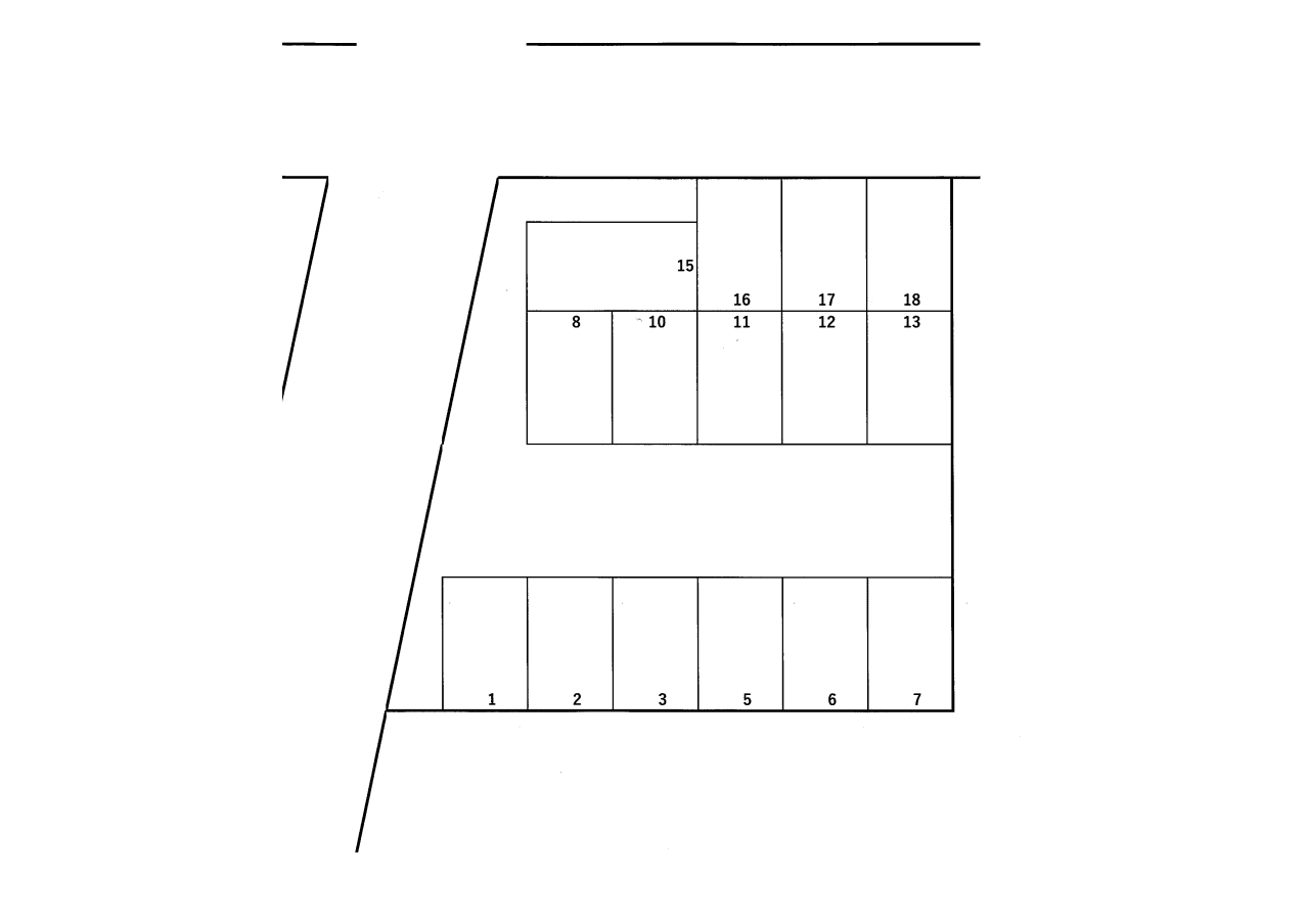 七番町3丁目駐車場の駐車配置図