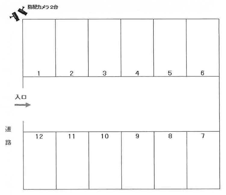 淡輪マリンパーキングの駐車配置図