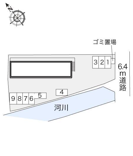 サンヴィスタ古沢(17401)の駐車配置図