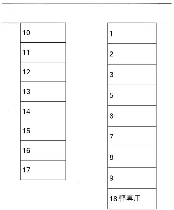 入野町120-1の駐車配置図