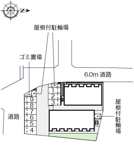 宇治大久保(52300)の駐車配置図