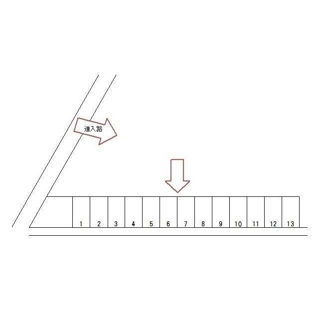 沼尻駐車場の駐車配置図