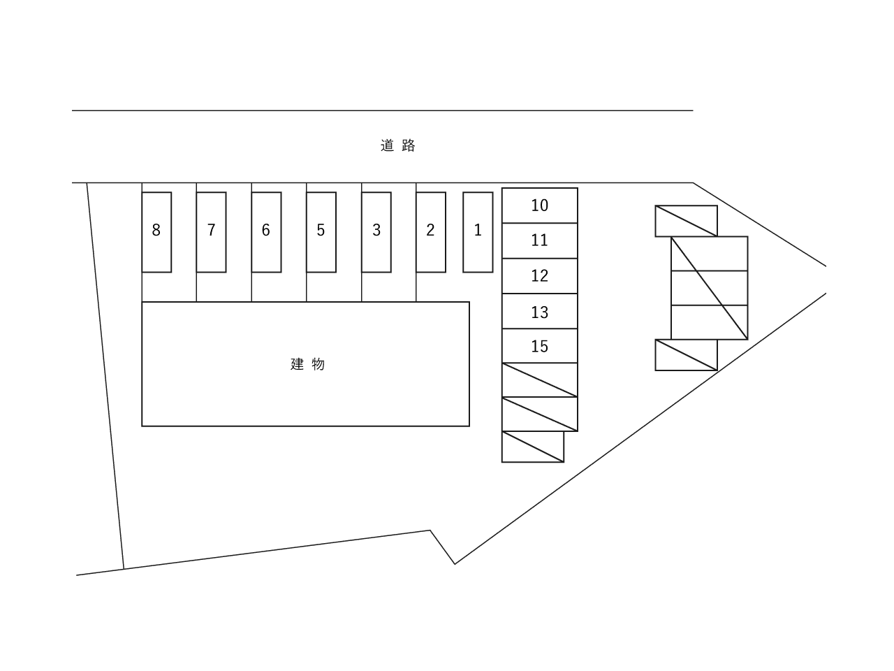 Le soleilの駐車配置図