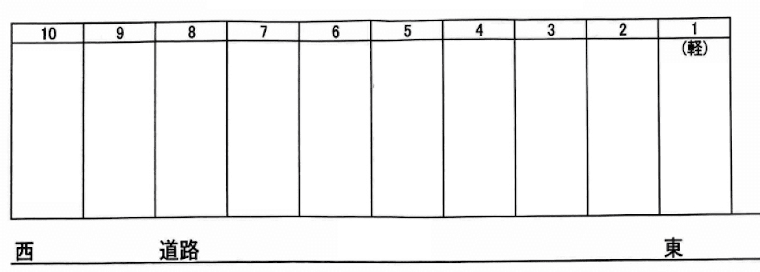 富塚町 齋藤Pの駐車配置図