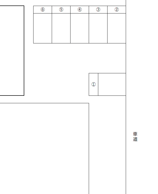 秋津1丁目駐車場の駐車配置図