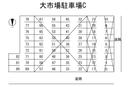 大市場駐車場Cの駐車場