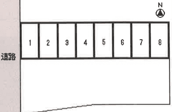さくらパーキングの駐車配置図