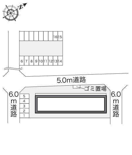 サンシャイン(22443)の駐車配置図