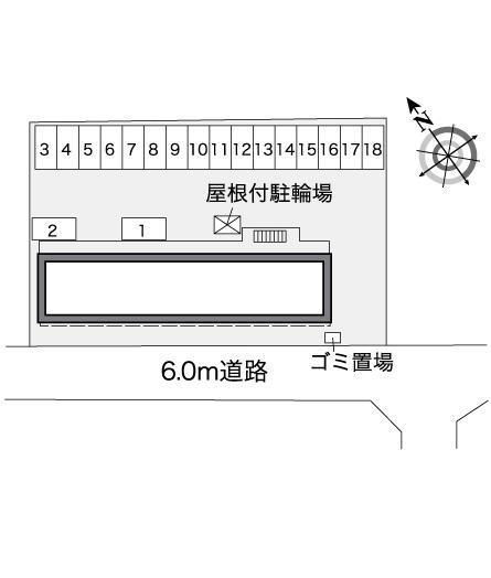 フリーデン(35982)の駐車配置図