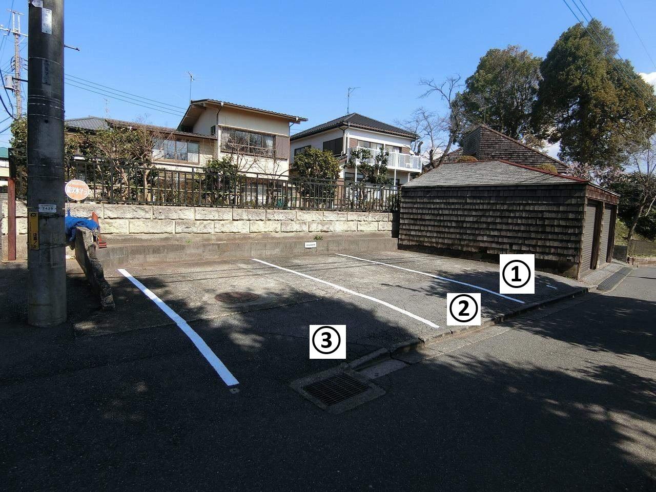 我孫子市寿駐車場の駐車配置図