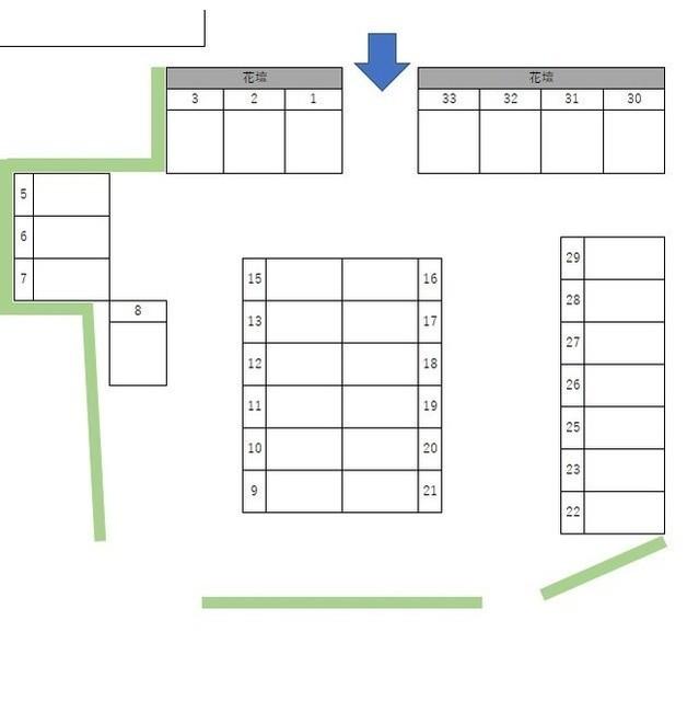 パーク桑野の駐車配置図