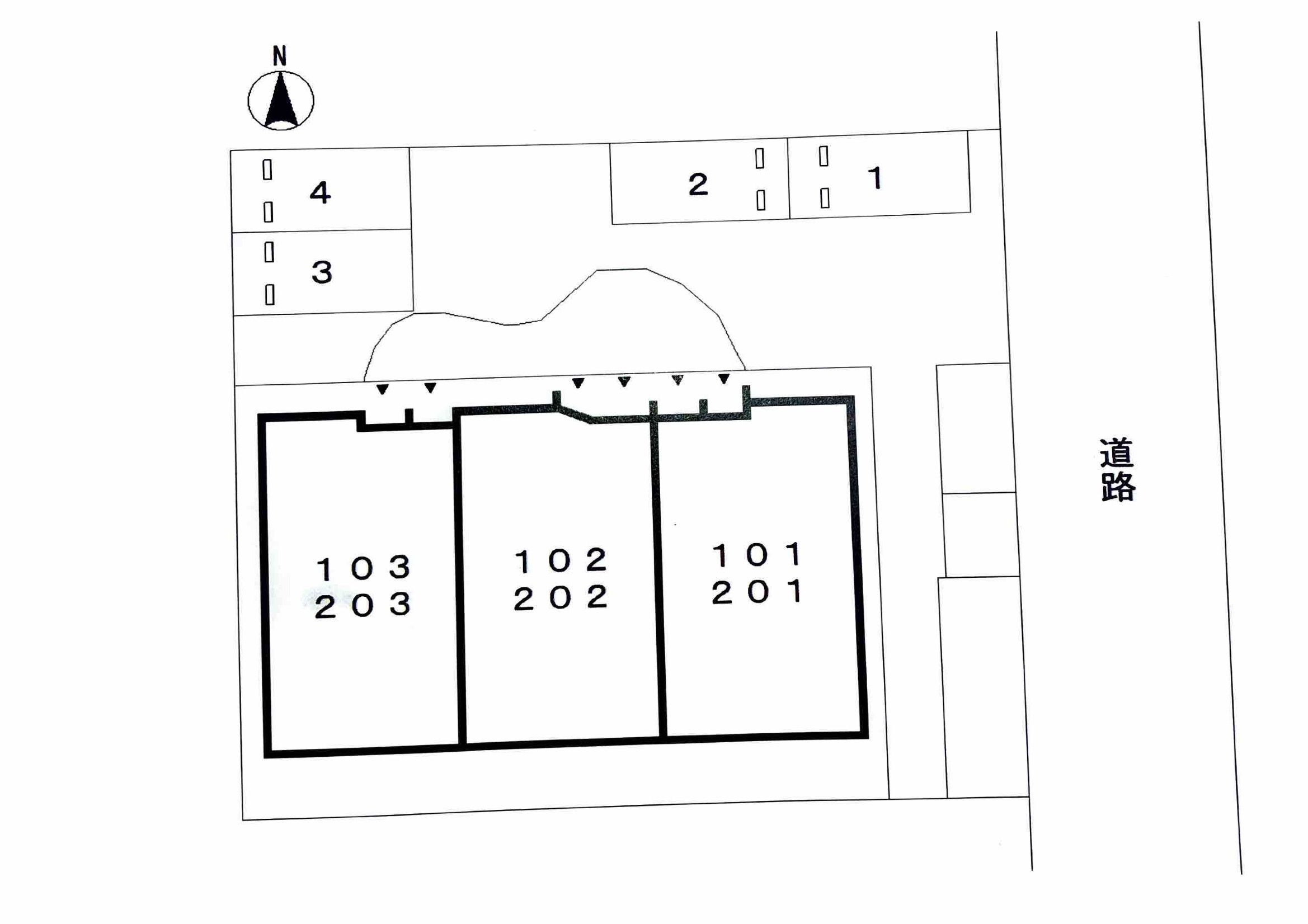 フィルリリーの駐車配置図