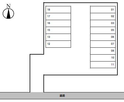 柴山諏訪パークの駐車配置図