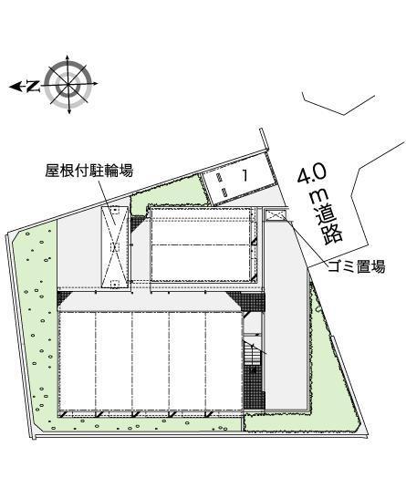 ベイサージュⅡ(38399)の駐車配置図