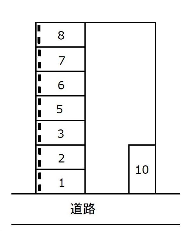 関屋昭和町2丁目駐車場の駐車配置図