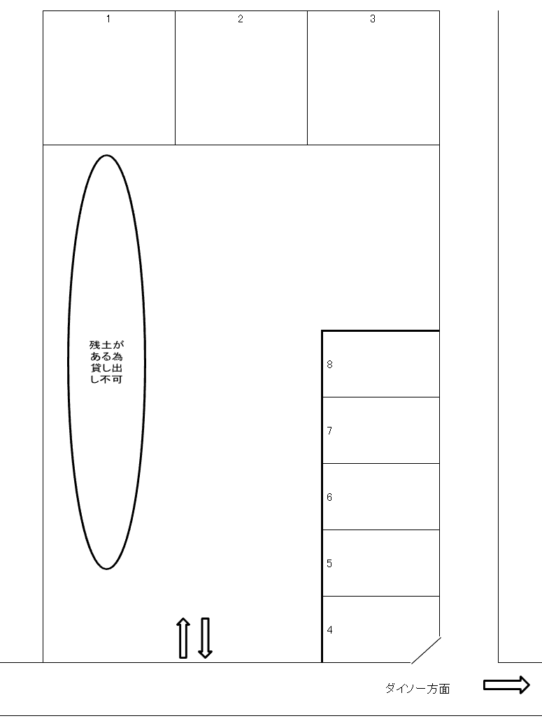 青葉4丁目駐車場の駐車配置図