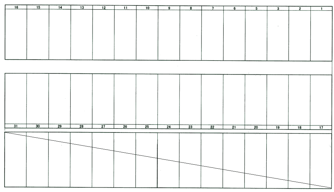 岐南町第1駐車場の駐車配置図
