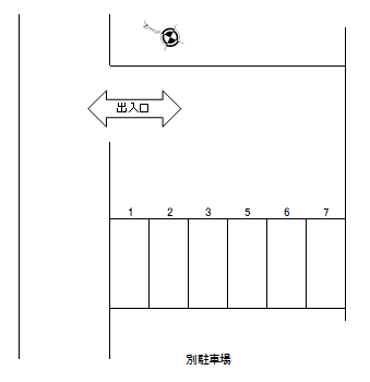 P-126駐車場の駐車配置図