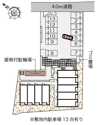 クレイノSAKURA(58611)の駐車配置図