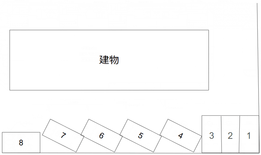 シュウフロンティア駐車場の駐車配置図