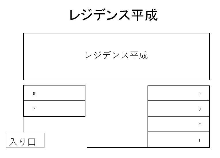 レジデンス平成の駐車配置図