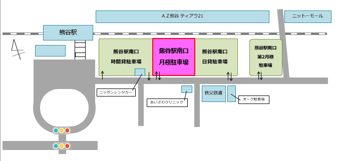 熊谷駅南口月極駐車場の外観・駐車場イメージ3枚目