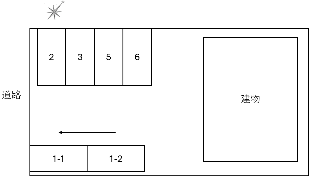 ハルーナⅢの駐車配置図