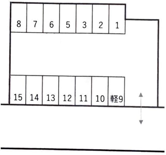 西舞子5丁目林パーキングの駐車配置図
