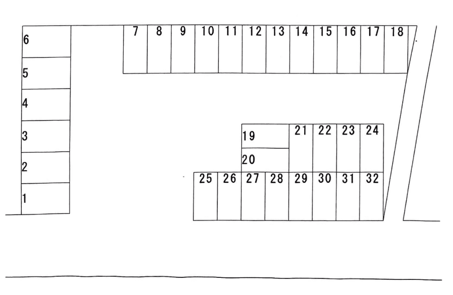 永犬丸4丁目パーキングの駐車配置図