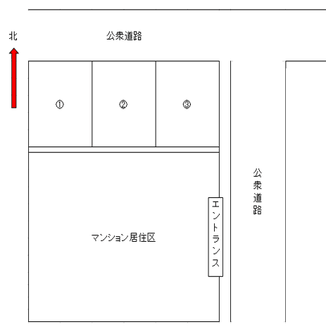コンフォート稲荷ガレージの駐車配置図