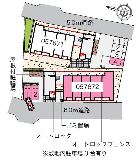 クレイノKEEP NEXTⅤ(57672)の駐車配置図