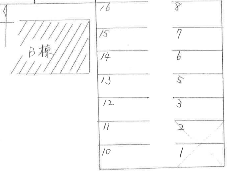 DUPLEX 国王26Aの駐車配置図