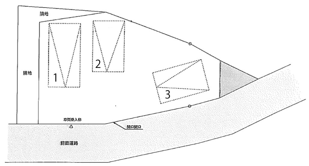 戸尾町岩永月極駐車場の駐車配置図