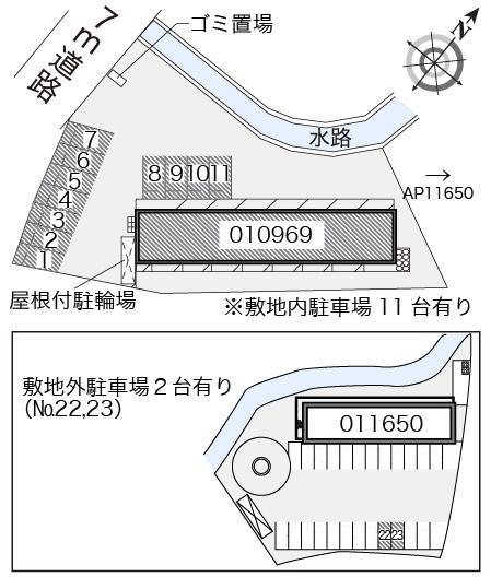 Avenue壱番館(10969)の駐車配置図