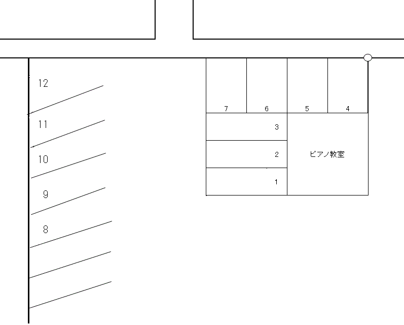 ひまわり駐車場の駐車配置図