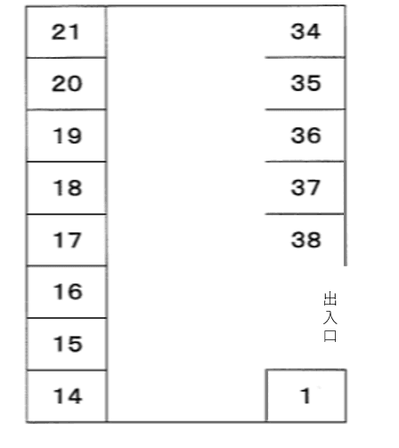 加110851駐車場の駐車配置図