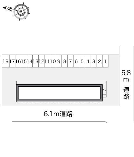 リバーサイド清水(18003)の駐車配置図