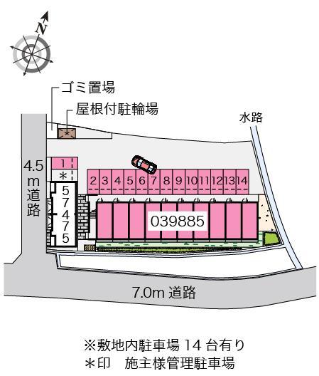 HIGASHINOⅡ(39885)の駐車配置図
