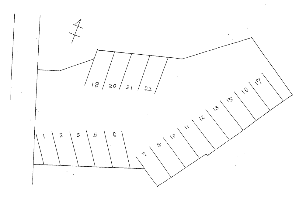 舞崎(O)駐車場の駐車配置図